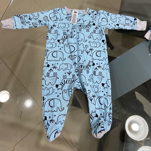 Gerber Baby boy bundle of 7 zip up jumpsuits size 0-3 months - Picture 3 of 8